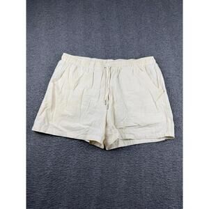 Icon Swim Men's XXL 7" Mid-Rise Mesh Shorts Light Sand Beige Athletic Casual